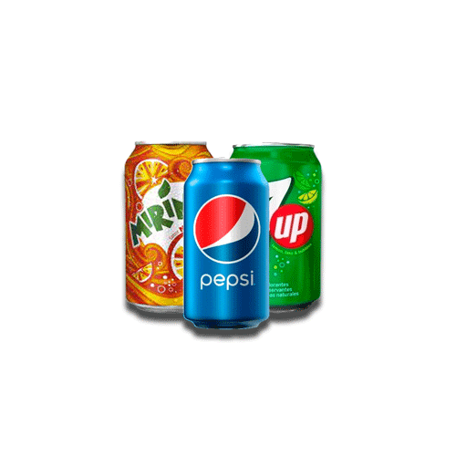 Lata de Pepsi, Mirinda o 7up