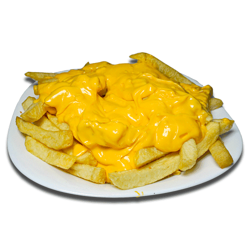 Papas con cheddar